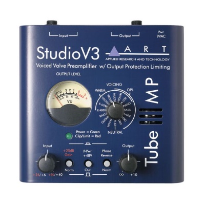 Tube Mic Preamp With Variable Valve Voicing ART TUBEMPSV3