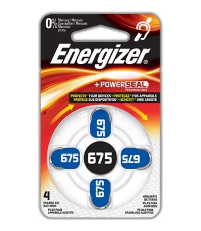 Pila Energizer De Audiologia Az675 Zm Blister 4pcs Peaz675