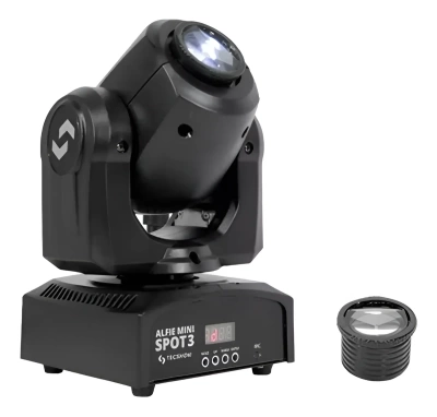 Alfie Mini Spot 3 Cabezal Movil Profesional Tecshow Ampro