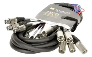Cable Xlr-3 Hembra A Macho Stagelab Snk-8xlr-6m