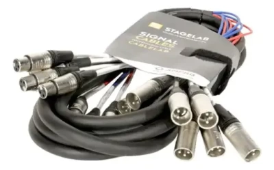 Cable Xlr-3 Hembra A Macho Stagelab Snk-8xlr-6m