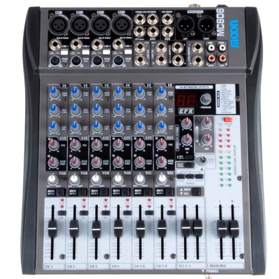 Mixer 8 Canales C/Efe Inc Moon MC806