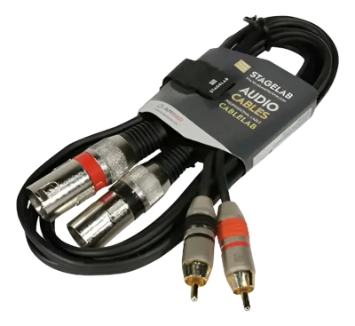 Cable Rca A Xlr Stagelab Rca-xlr-2m